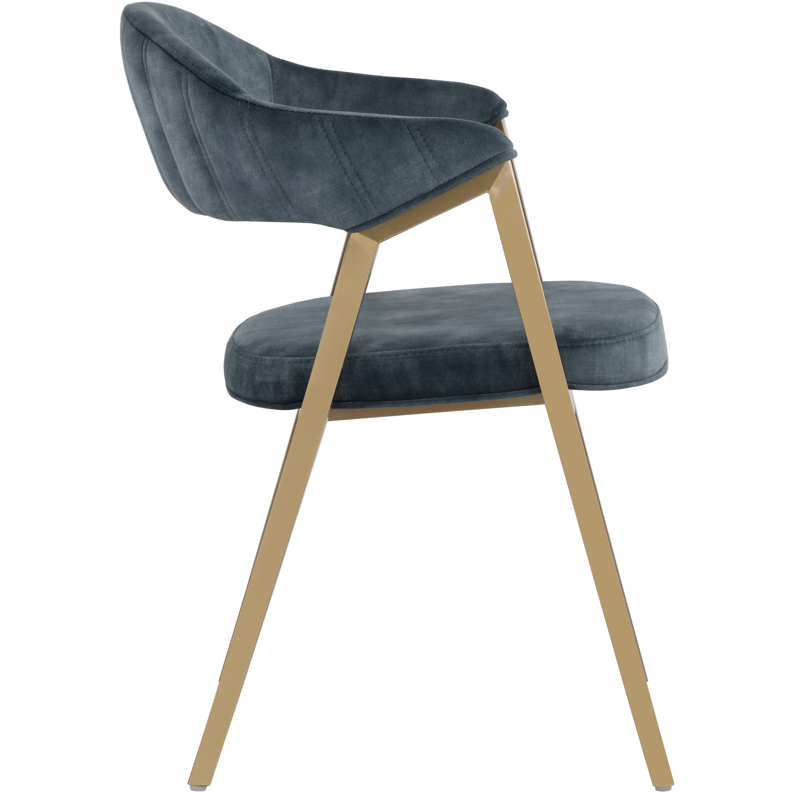 Burgos Nono Petrol Dining Armchair